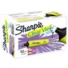 Sharpie Clear View Highlighter, Chisel Tip, 12-Pack, Yellow (1897847)