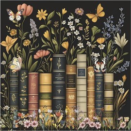 DGTAMS Diamond Art Kits for Adults, Diamond Painting Kit for Adults Beginner Diamond Art kit DIY Full Drill with Diamonds Gem Art for Home Wall Decor Books 13.8x13.8inch