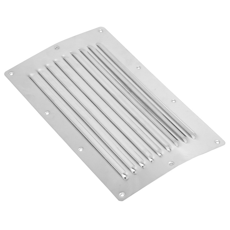 250x150mm Air Vent Louver Grill Cover Stainless Steel Duct Ventilation