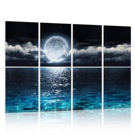 YPY Acoustic Panels, Soundproof Wall Panels: Sound Absorbing Wall Art, 8 Pack 12"x16" Decorative Sound Proofing Panels, Acoustical Treatment Better than Sound Proof Foam, Noise Cancelling Wall Panels