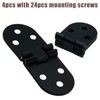 Litoexpe Black Butler Tray Hinge, Zinc Alloy Folding Table Hinges