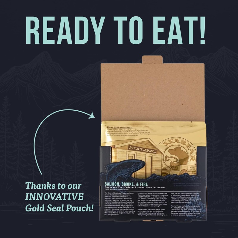 SeaBear - Premium Wild Alaskan Smoked Sockeye, Coho, and Pink