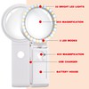 Dicfeos 30X 40X Magnifying Glass with Light and Stand, Folding
