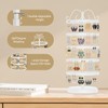LASZOLA 5 Tier White Earring Holder Organizer Tree Women Display