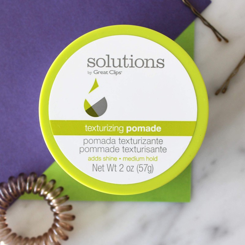 Solutions by Great Clips Texturizing Pomade, 2oz |Light-to-Medium Hold Hair
