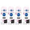 NIVEA 4 Pack Nivea 72H Black and White Invisible Roll On Anti Perspirant Travel Size