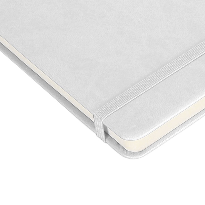 A5 Lined Notebook Portable PU Leather Hardcover Notebook with Elastic