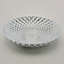 Red Pomegranate PAVO Gilded Glass Soup Plate Set