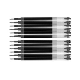 PILOT FriXion Ball Pen & Refills, 0.7 mm, 4 x Packs of 3 Refills in Black + 1 x FriXion Ball Pen in Black