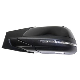 For Lincoln MKX 2011 12 13 14 2015 Door Mirror Passenger Side | Power | Heated | Manual Folding | w/Memory | w/Signal and Puddle Light | Paintable | Replacement For CA1Z17682CAPTM | FO1321477