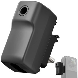 Insta360 X4 Compatible Microphone Adapter Supports Charging and Recording with 3.5mm and Type-C Audio Port