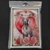 Caroline's Treasures DAC4588GCA7P Weimaraner Valentine Roses Greeting Cards Pack of