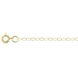 9ct Gold Trace Chain in 16",18,"20 Length Aprox Weight 0.5 Grams (16 IN)