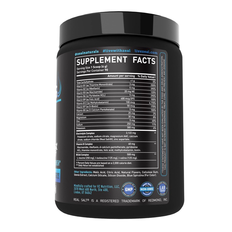 Zeal Electrolyte Powder - 90 Servings | Keto Electrolytes Powder