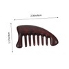 Baluue Sandalwood Massage Comb Wide Tooth Hairdressing Tool for Scalp