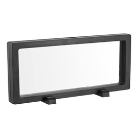 MECCANIXITY Floating Frame Display Holder Stand 3D Jewelry Display Box with Base 11.81 x 4.33 x 0.79 inch Black Pack of 1
