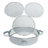 Soil Sifter Set with Handles & 3 Replaceable Mesh Sifters