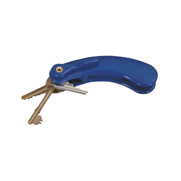 Homecraft Key Turner, Blue, Three Key, Daily Living Aid for Holding, Inserting, & Turning Keys, Key Grip Device for Eldlerly, Handicapped, & Disabled Individuals, Limited Grip & Hand Function Tool
