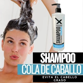 Tres Shampoo Cola Caballo Xiomara Crecimiento Reparación
