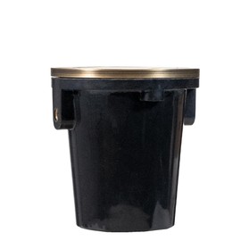 VOLT 12V 3-in-1 Waterproof Mini in-Grade Light with Brass Turret Top (Bronze) & 4W 2700K LED MR11 Bulb