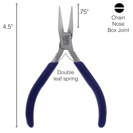 The Beadsmith 3-Piece Pliers Set – Kit Includes: Chain Nose, Round Nose and Flush Cutter with Tungsten Carbide Blades – Make Bracelets, Necklaces & Earrings – Tools for Jewelry Making