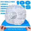 100 Pcs Disposable Shower Caps - Unisex Multipurpose Plastic Waterproof
