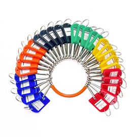 Sincengel Portable Key Organizer, Key Organizer Keychain with 30 Individual Spring Hooks and Key Tags for Multiple Keys, Lightweight Key Holder for Office, Janitor, Hotel, Apartments, Car Rental