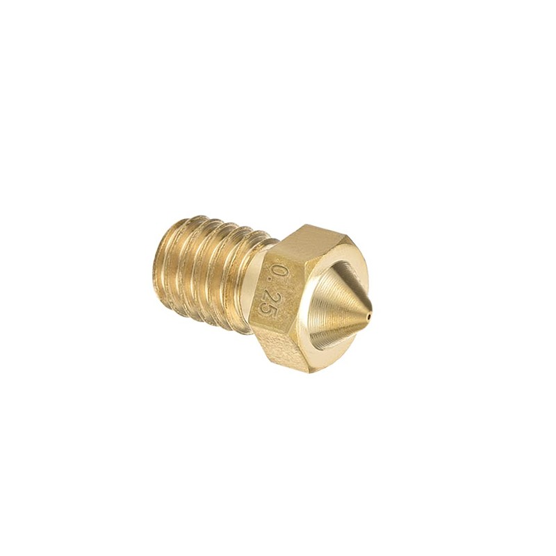 uxcell 2pcs 3D Printer Nozzle,Brass V6 Nozzle 0.25mm,Extruder Print Head