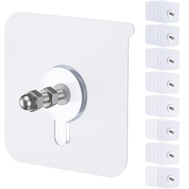FAYCUCHO 40Pcs Clavos Adhesivos Sin Tornillos, Ganchos Pared Pesados de 22 LB (Máx) para Trabajo Pesado, Ganchos Adhesivos Impermeables Gancho de Pared para Baño, Toallas, Ropa, Cortina, Cocina