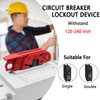 PILISPARK Circuit Breaker Lockout,Red Electrical Box Circuit Breaker Lockout,Tagout Breaker