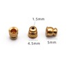 KTGCOZS Pack of 100 Brass Lure Bodies Fishing Inline Spinner