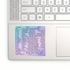 Windows Keyboard Shortcut Stickers with Purple Blue as Keyboard Guide,