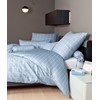 Janine Mako Satin Bettwäsche modernclassic 40 x 40 cm perlblau