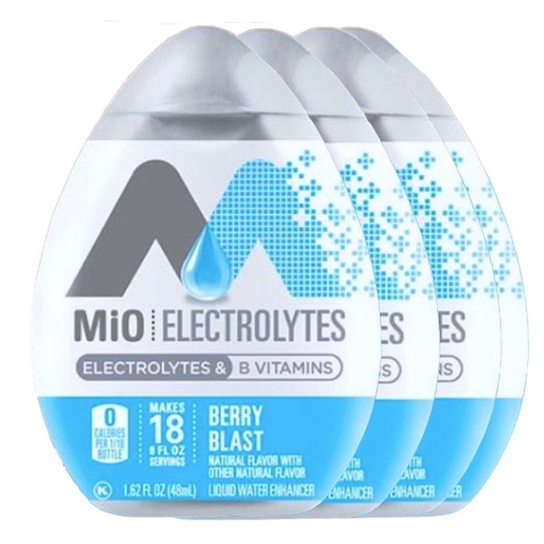 Mio Electrolytes Berry Blast B Vitamins Liquid Water Enhancer 1.62 fl oz (4)