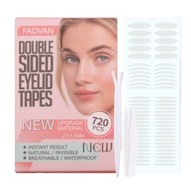 FADVAN Double-sided Eyelid Tape 720Pcs, Waterproof Invisible Eyelid Lifter Strips Ultra-Thin Natural long-lasting Double Eyelid Tape Without Surgery for Hooded, Droopy, Puffy, Mono-eyelids.