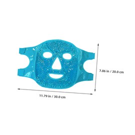 Baluue Cooling Face Mask Reusable Gel Cold Compress for Relaxation Reducing Puffiness Fatigue Comfortable Design for for Sleep Relaxation
