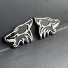Emblem Badge 2PCS COYOTE Emblem Badges Fender Angry Aggressive Racing