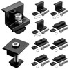 GETLITOOL 10 x Solar Module Clamps 30 mm, Black, 6