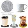 Grey Coasters Absorbent Woven Coaster - Cotton Coaster for Home