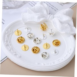 Operitacx 60 Sets Pin Backs Banner Reißzwecken Pins Mit Rückseite Aus Kupfer