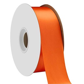Berwick Offray 1.5" Single Face Satin Ribbon, Torrid Orange, 50 Yds