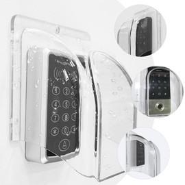 Mikikit Doorbell Rain Cover, Waterproof Doorbell Cover Outdoor Keypad Cover Plastic Doorbell Protector Weatherproof Water Shield for Doorbell, Door Keypad, Access Control System