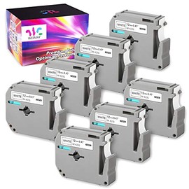 Weemay 7 Pack Compatible Label Tape Replacement for Brother P-Touch M Tape 12mm 0.47" M-231 MK-231 MK231 M231 M-K231 Black on White Tape for Brother Ptouch PT-M95 PT-90 PT-80 PT-70 PT-65 Label Maker