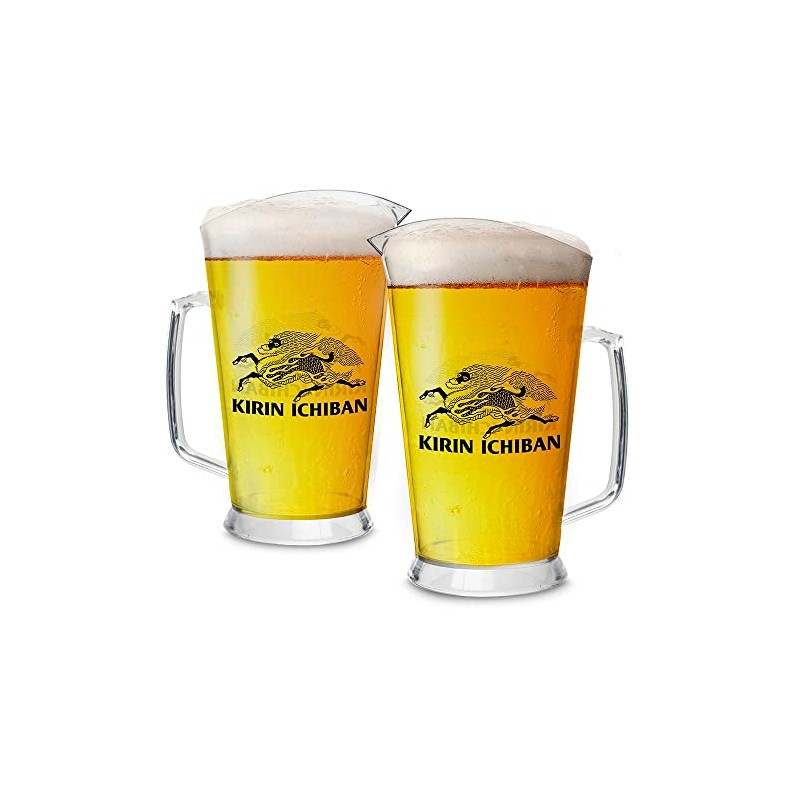 Kirin Ichiban Plastic Beer Pitcher - Set of 2