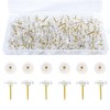 VAPKER 200Pcs Flat Thumb Tacks Clear Push Pins Transparent Pushpins