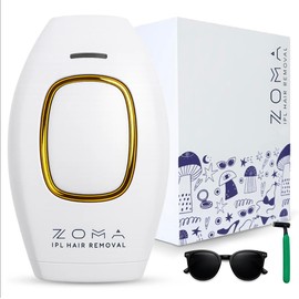 ZOMA | Depiladora Láser Mujer IPL Profesional | Depiladora Facial y Corporal Mujer | 5 Niveles de Intensidad | Sin Dolor | Cuerpo, Cara, Axilas, Piern