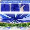 FANPROMS Blue Ceiling Drapes for Wedding 5x20FT 2 Panels Chiffon