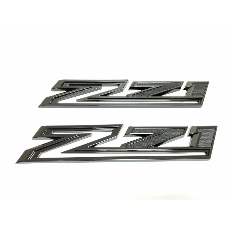 OEM 2pcs 2019-2023 Chevy Silverado Z71 Emblem OEM Fender Gloss