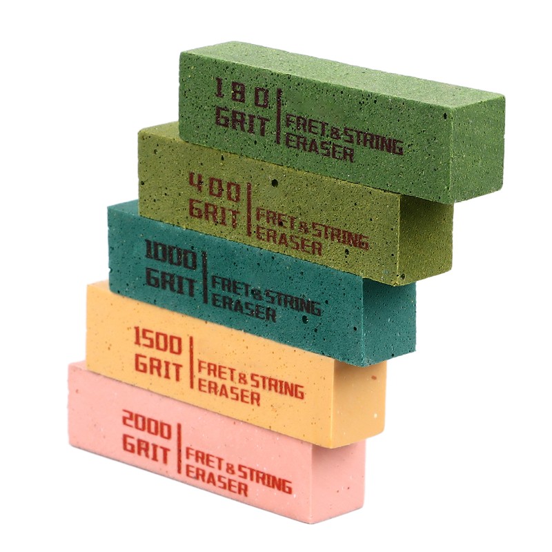 5Pcs Fret Eraser Dust Cleaner Fretboard Scrubber String Polishing Tool