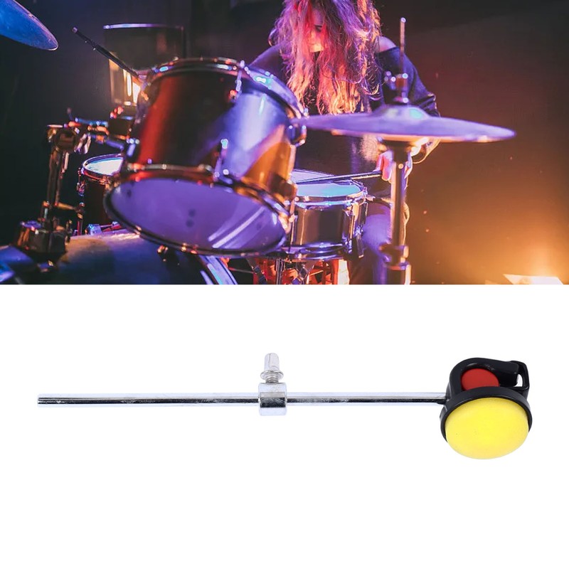 Drum Beater Pedal Mallet Silicone Head Percussion Instrument Accessory for